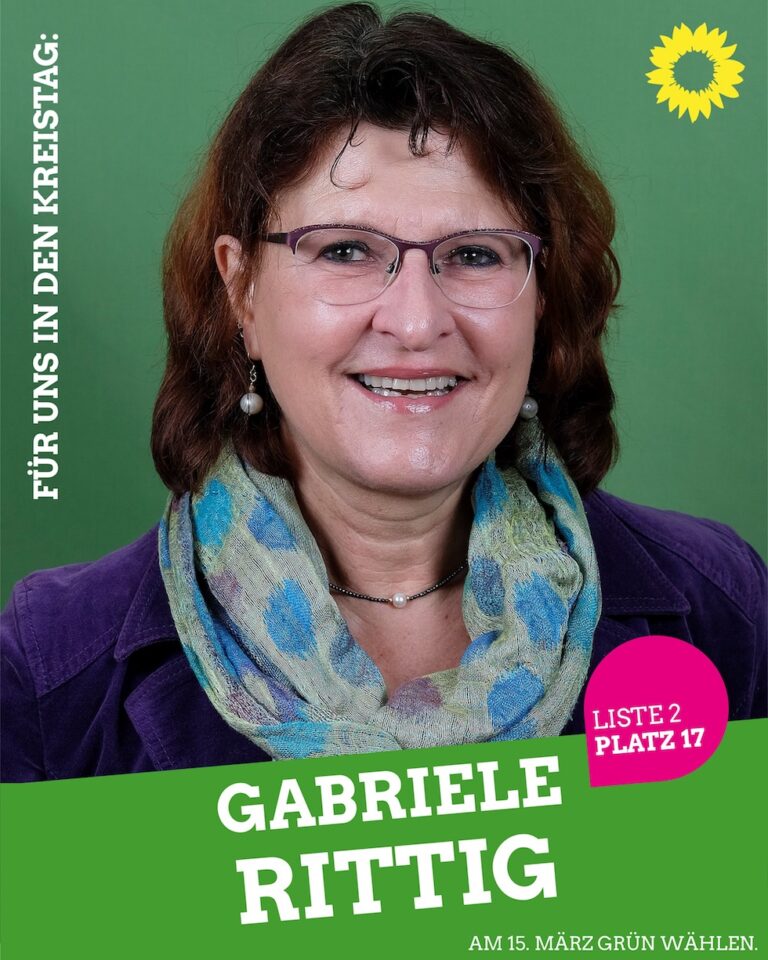 Für uns in den Kreistag: Gabriele Rittig