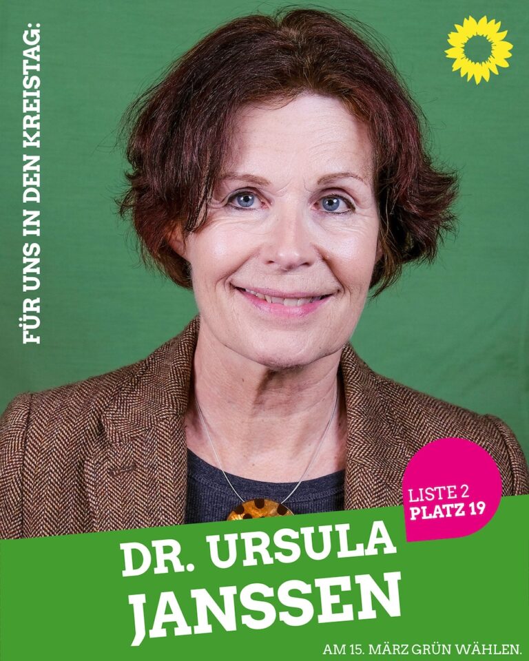 Für uns in den Kreistag: Dr. Ursula Janssen