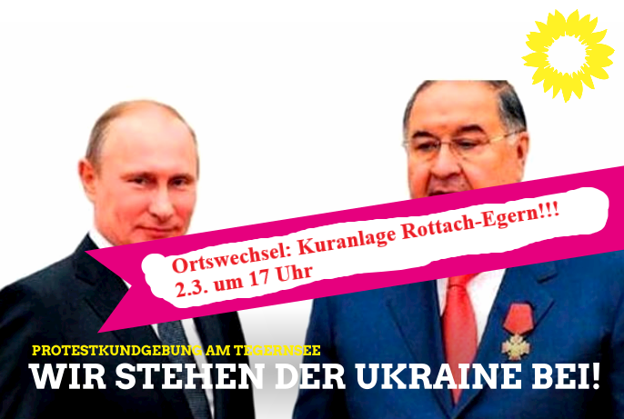 Einladung zur Protestkundgebung: Botschaft an Anhänger von Vladimir Putin und gegen den Ukraine Krieg!