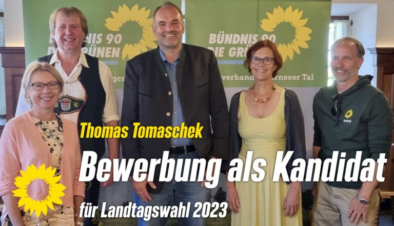 Bewerbung als Kandidat für Landtagswahl 2023