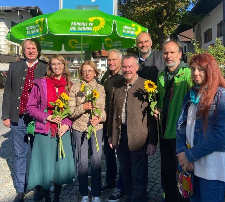 Infostände der Grünen zur Landtagswahl im Tegernseer Tal