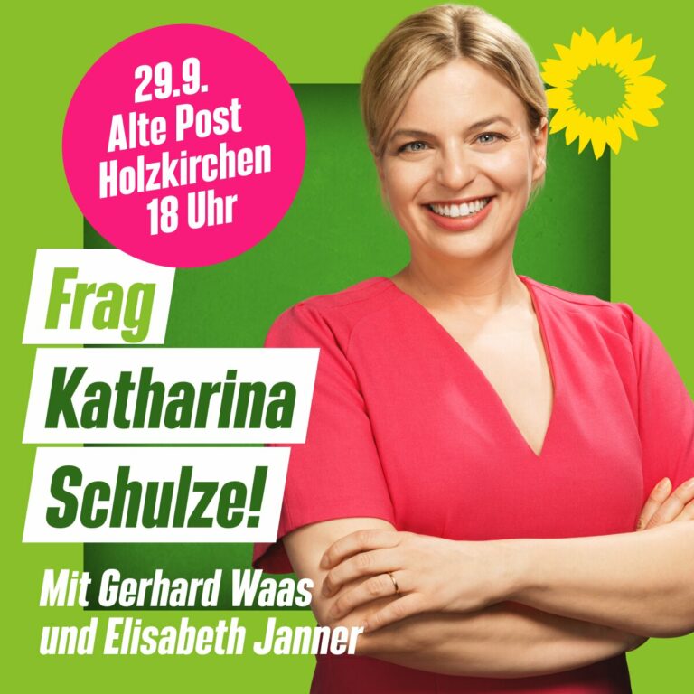Spitzenkandidatin der Grünen in Holzkirchen »Frag Katharina Schulze«