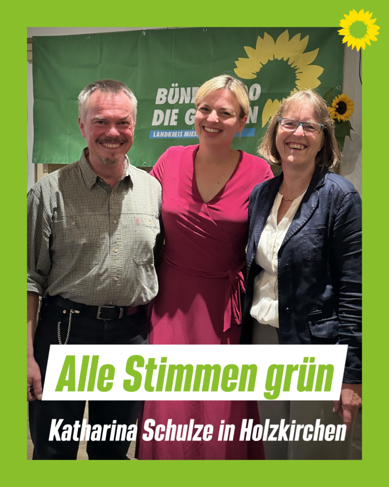 Grüne Spitzenkandidatin Katharina Schulze in Holzkirchen