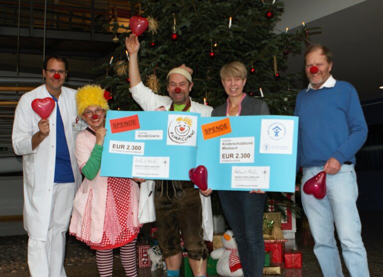 Verein Sender-Freies-Oberland spendet Restvermögen an die KlinikClowns und den Kinderschutzbund Miesbach