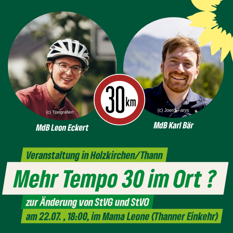 Tempo 30  auf Durchgangsstraßen im Ort ?