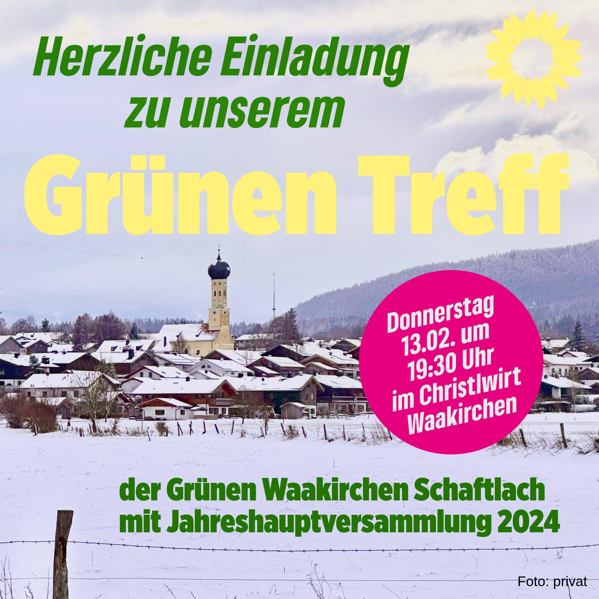 Grüner Treff waakirchen Schaftlach mit Jahreshauptversammlung 2024