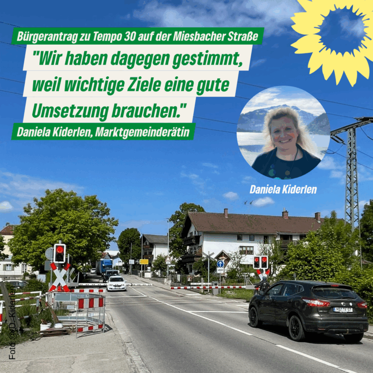 Bürgerantrag zu Tempo 30 auf der Miesbacher Straße