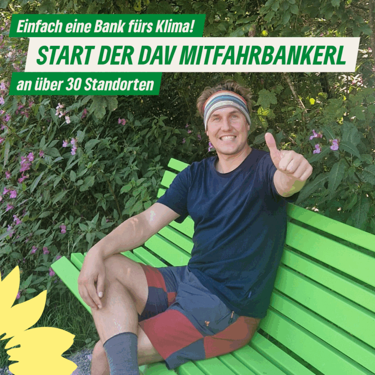 Mitfahrbankerl für die Berg-Community