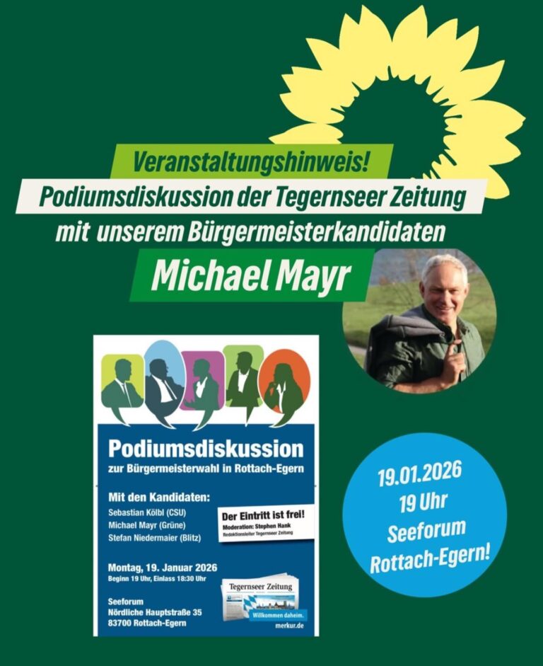 Podiumsdiskussion zur Bürgermeisterwahl in Rottach-Egern